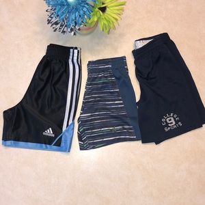 Three Pair, Size 3, Boy Shorts Nike, Adidas, Place